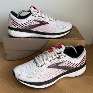 Brooks Ghost 13 White/Black Women Running Sneakers- SZ 9